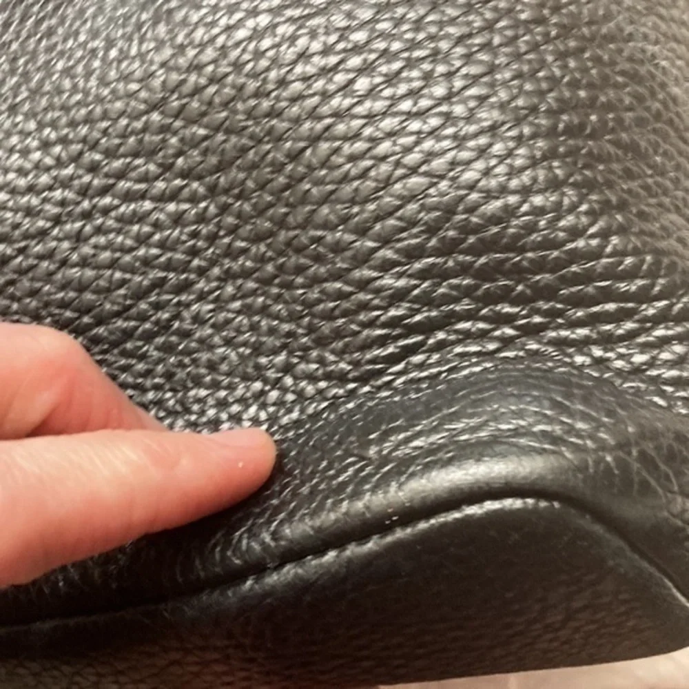 Michael kors black leather two way bag